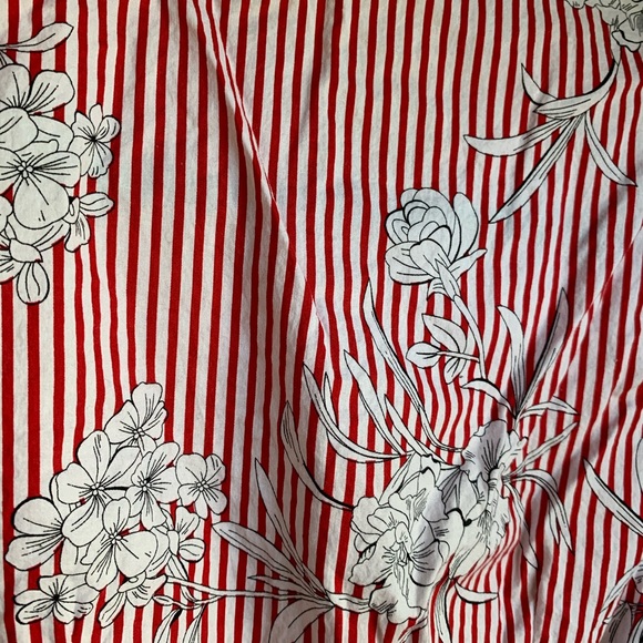 Red and white striped cotton dress - Picture 9 of 9